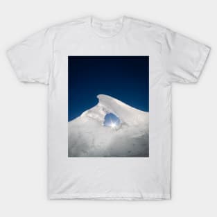 Ice formation illuminated by sun light T-Shirt